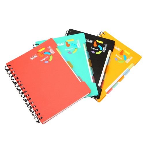 5-Subjects Notebook - 300 Pages, B5, Pack of 4 pcs (NB554)